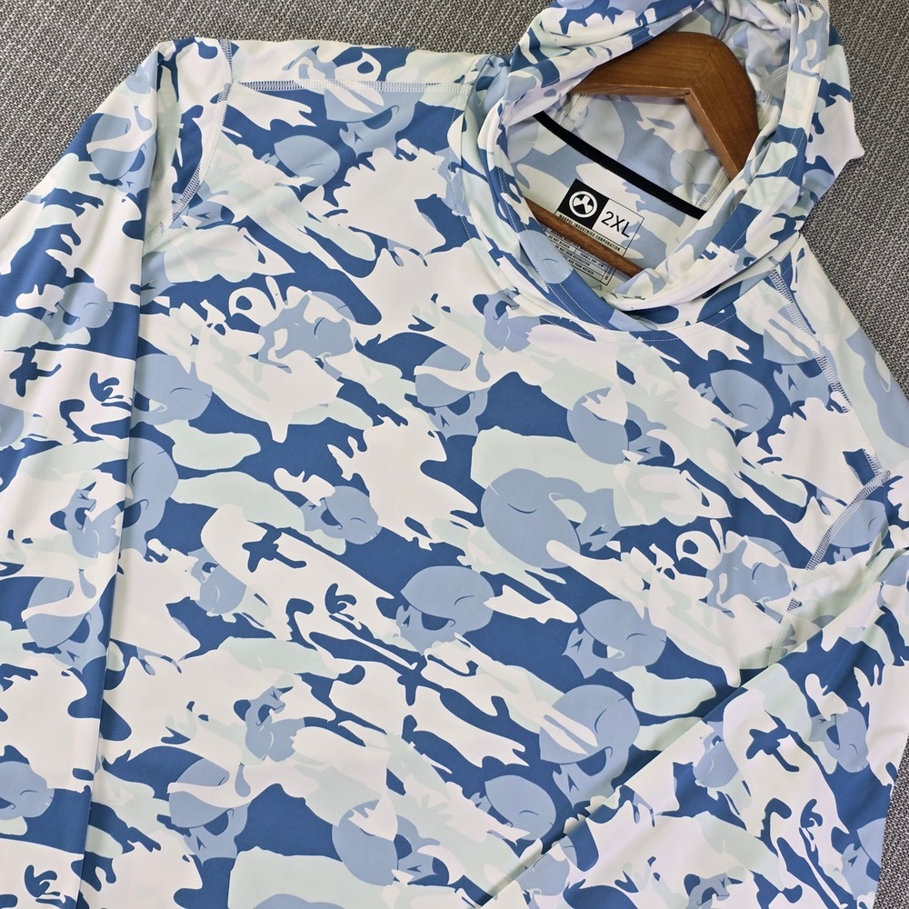 Magpul Industries Sun and Steel Performance Hoodie 2XL Blue Skull Camo Tactical